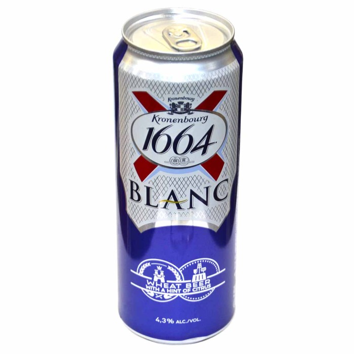 Пиво Kronenburg 1664 Blanc 4,3% 0,43л ж/б