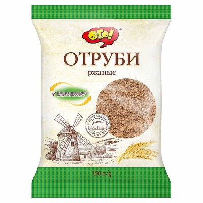 Отруби Ого! Ржаные 150гр м/у