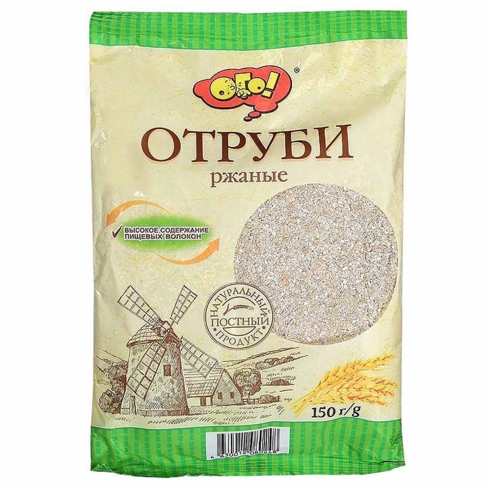 Отруби Ого! Ржаные 150гр м/у