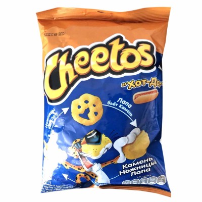 Снеки кукурузные Cheetos вкус хот-дог 50гр м/у
