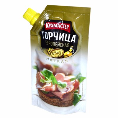 Горчица Кухмастер Европейская столовая 140гр д/п