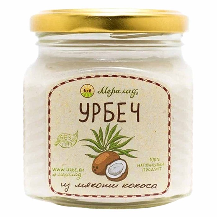 Паста Урбеч Мералад из Мякоти Кокоса 230г ст/б
