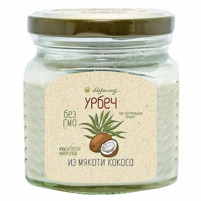 Паста Урбеч Мералад из Мякоти Кокоса 230г ст/б