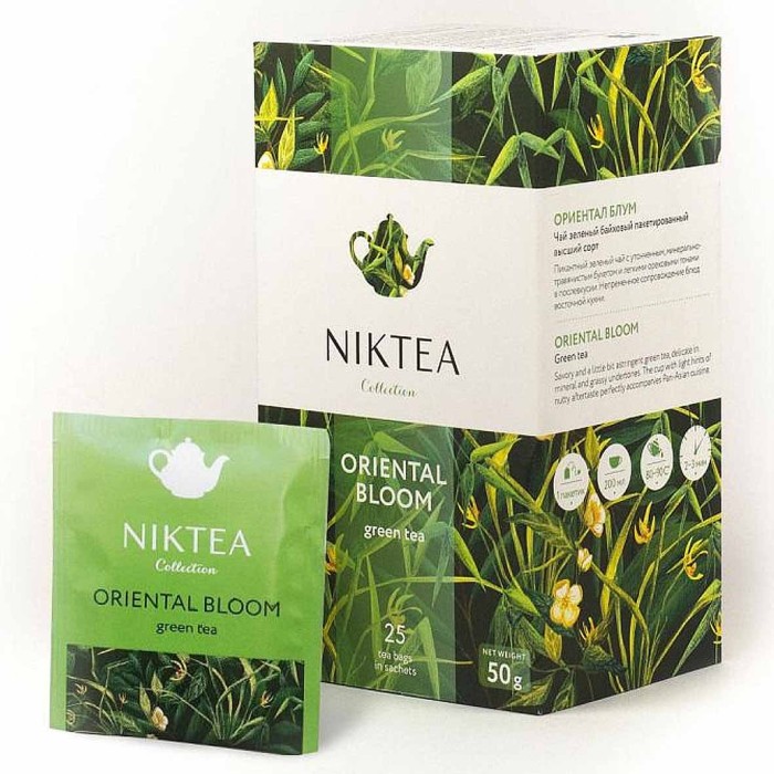 Чай Niktea Ориентал Блум зеленый 25*2гр к/у