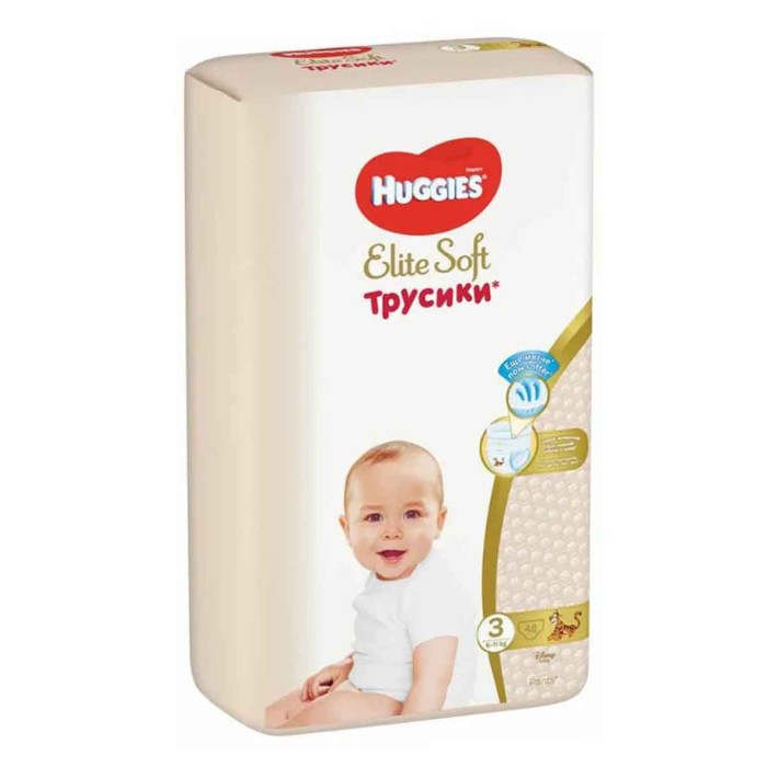 Трусики Huggies Elite Soft Pants 3 Mega (6-11кг) 48шт м/у