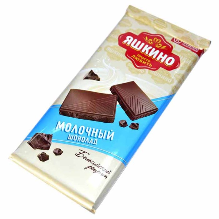 Шоколад Яшкино Молочный 90гр м/у