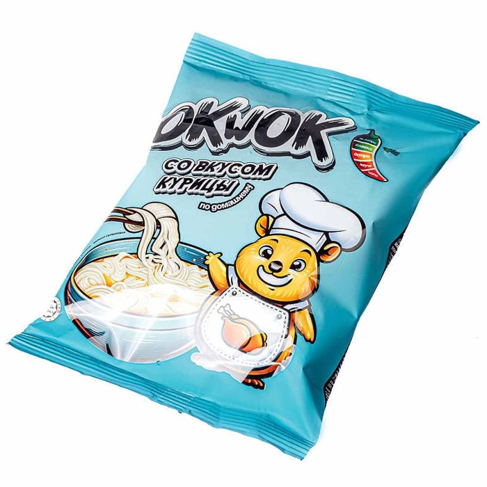 Лапша OkWok со вкусом курицы по-домашнему 90гр м/у
