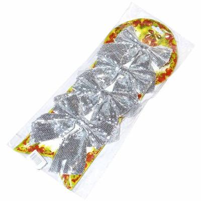 Украшение новогоднее Бант средний