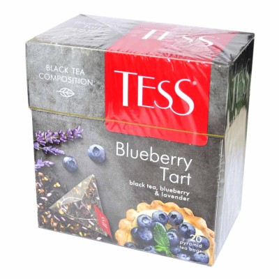 Чай Tess Blueberry Tart черный 20*1,8гр к/у