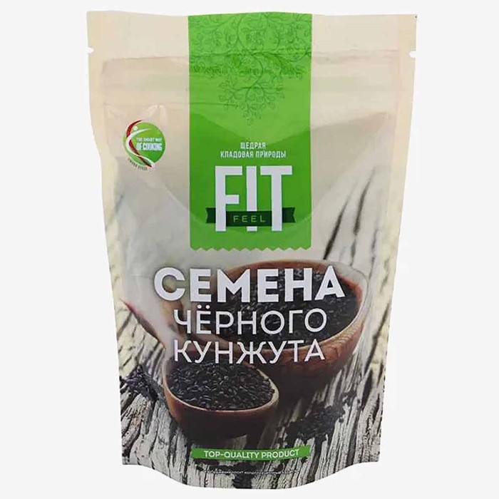 Семена кунжута FitFeel черные 150гр м/у