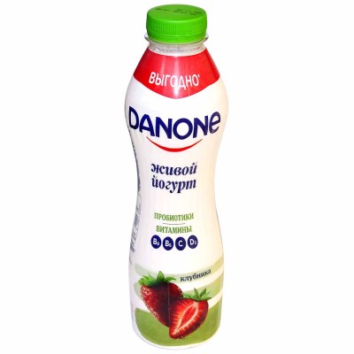 Йогурт питьевой Danone клубника 1,2% 670мл пэт