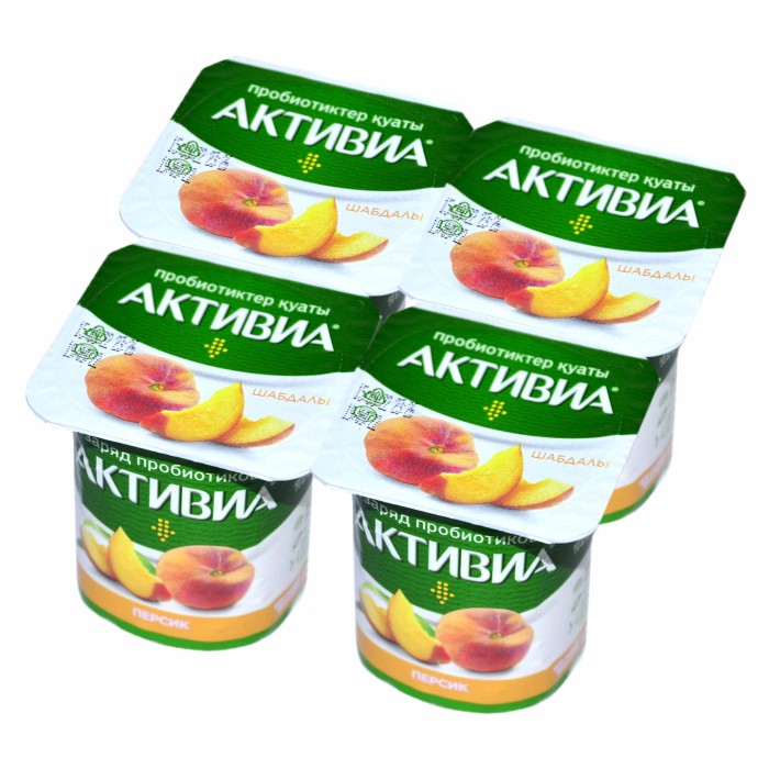Йогурт Активия персик 2,9% 120гр пэт