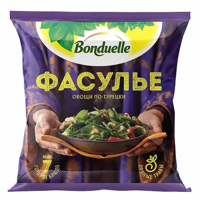 Смесь овощная Bonduelle Фасулье по-турецки для жарки 400гр м/у