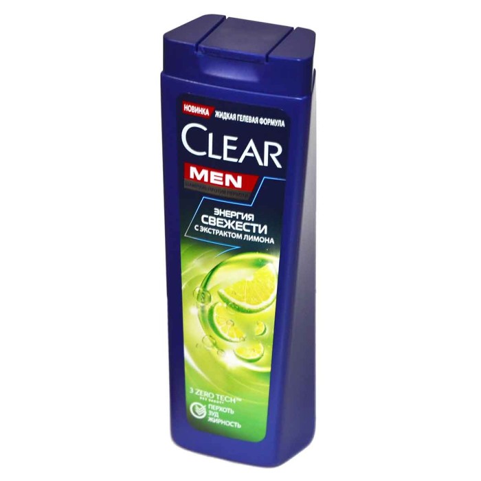 Шампунь для волос Clear Men Против перхоти энергия свежести 180мл пэт