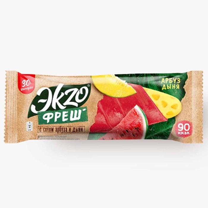 Мороженое Экzо Арбуз+дыня 70гр м/у