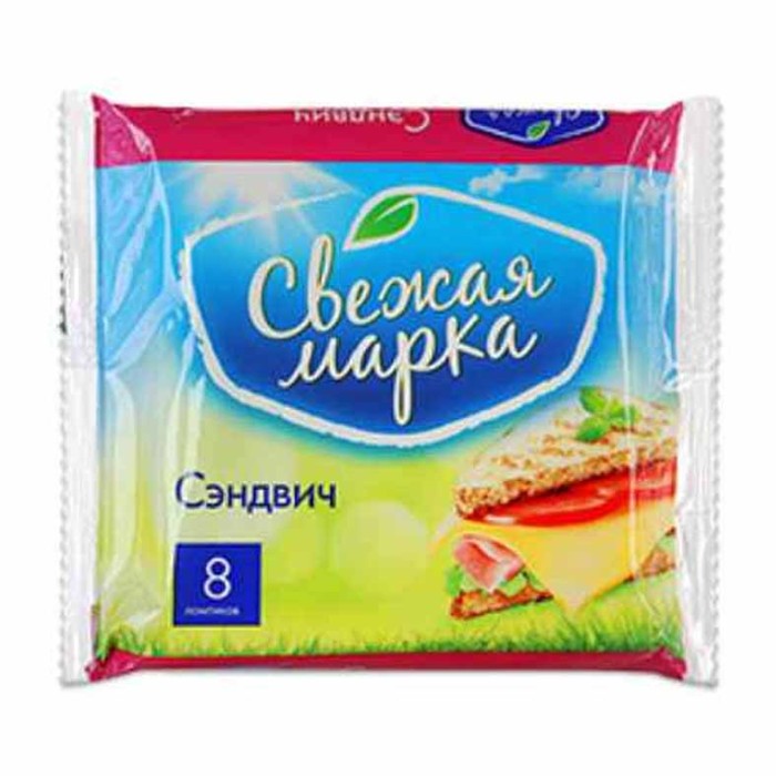 Сыр плавленый Свежая марка Сэндвич 45% ломтики 130гр м/у