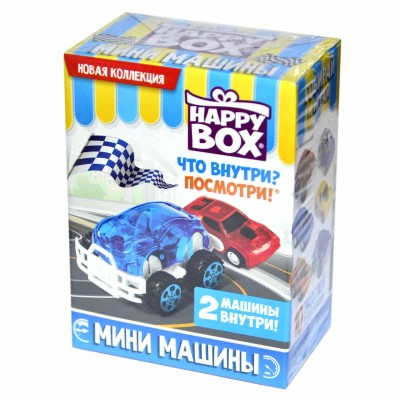 Карамель+игрушка Happy Box Мини машины 18гр к/у