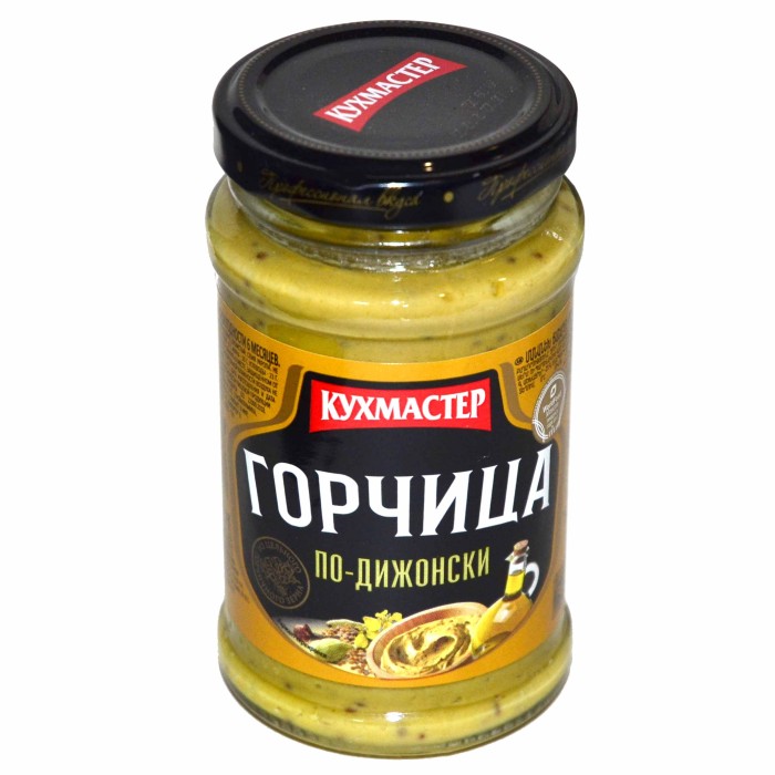 Горчица Кухмастер По-дижонски столовая 190гр ст/б