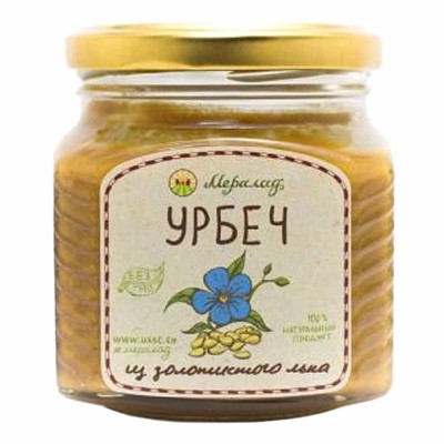 Паста Урбеч Мералад из Золотистого Льна 230г ст/б