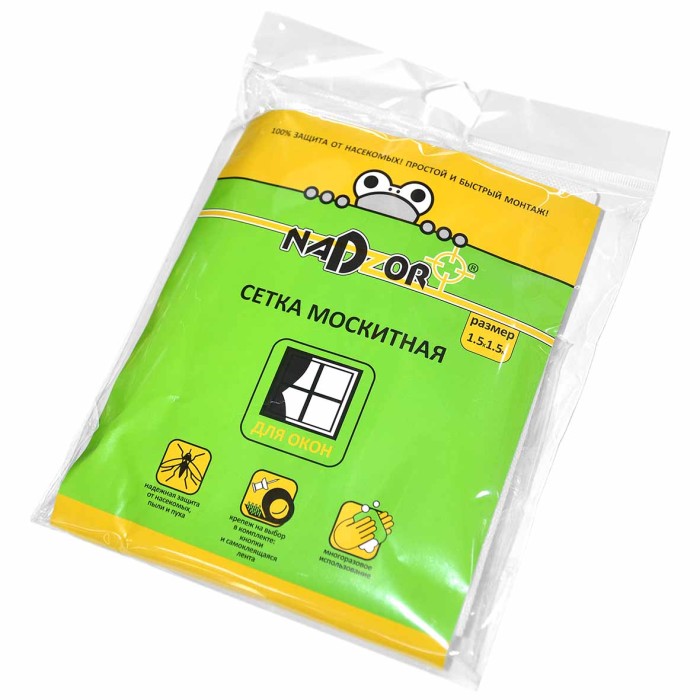 Сетка москитная Nadzor для окон белая 1,5*1,5м артMSN015P