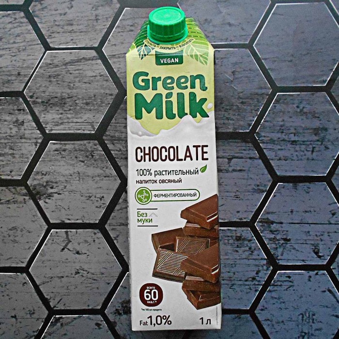 Напиток овсяной Green Milk со вкусом шоколада 1л т/п