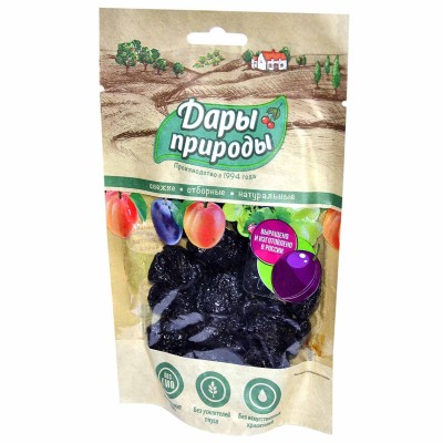 Чернослив сушеный Дары природы без косточек 150гр м/у