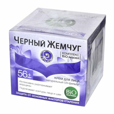Крем для лица Черный жемчуг Bio 56+ 50мл пэт