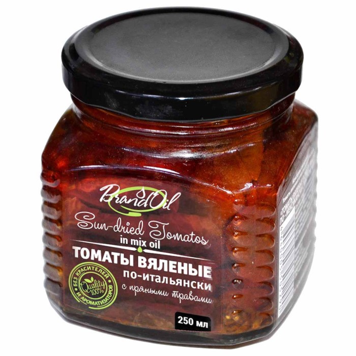 Томаты вяленые BO по-итальянски с пряными травами 250мл ст/б