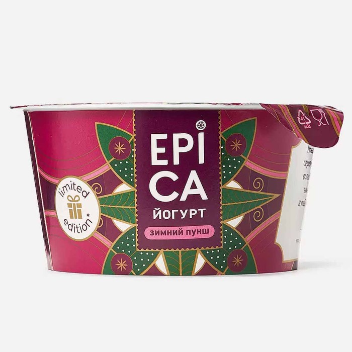 Йогурт Epica Зимний пунш 4,8% 130гр пэт