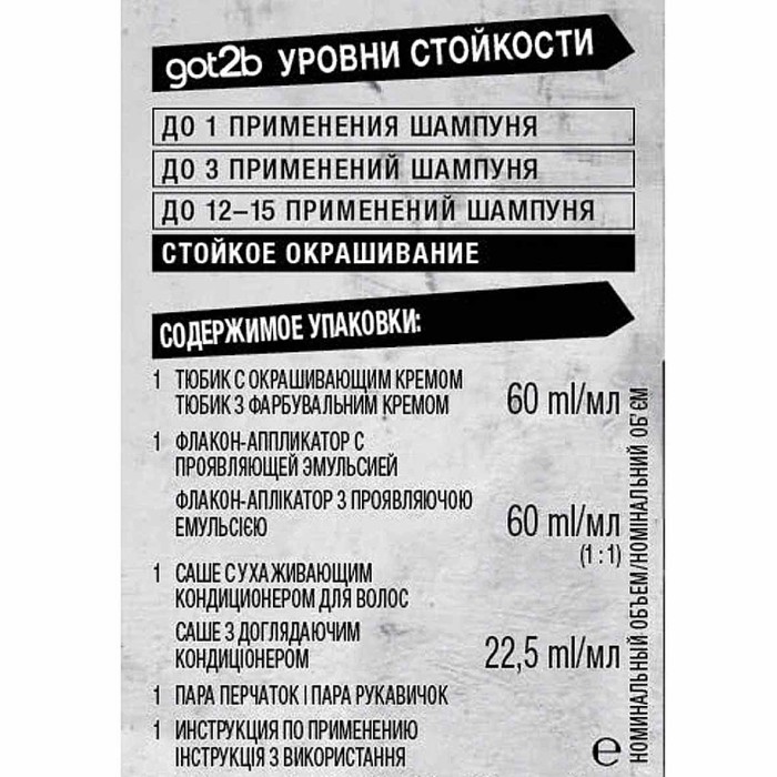 Краска для волос Got2b M69 Благородный аметист 142,5мл к/у