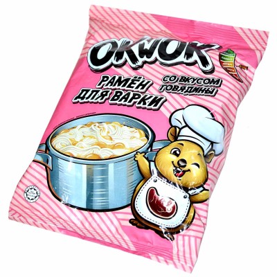 Рамен OkWok  для варки со вкусом говядины 122гр м/у