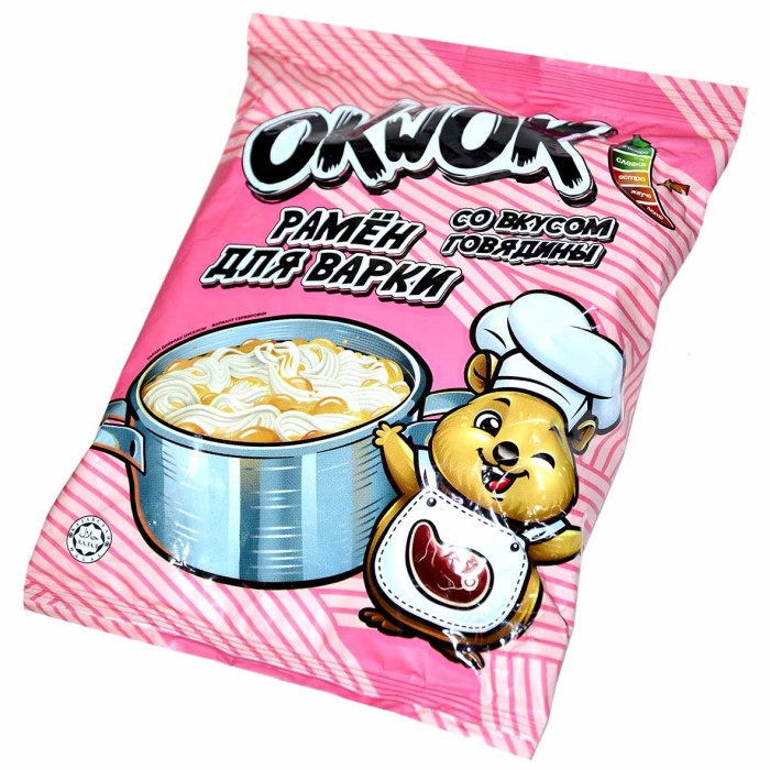 Рамен OkWok  для варки со вкусом говядины 122гр м/у