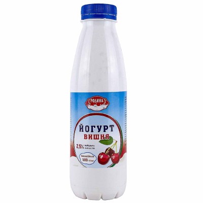 Йогурт Родина Вишня 500мл пэт