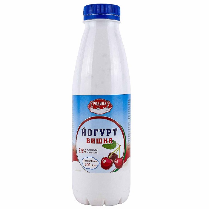 Йогурт Родина Вишня 500мл пэт