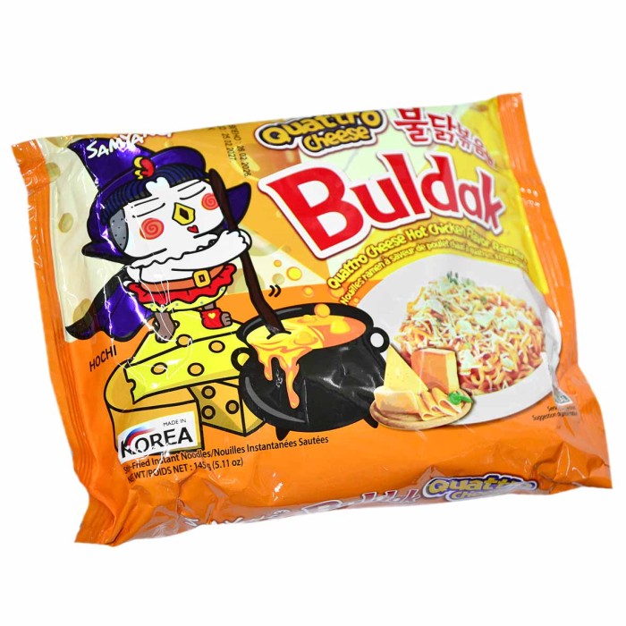 Лапша Samyang острая курица и 4 сыра 145гр м/у