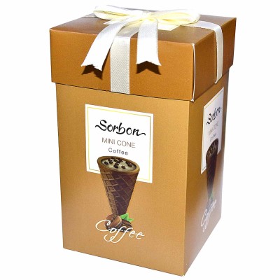 Рожок-мини Sorbon Кофе и воздушные зерна 200гр к/у