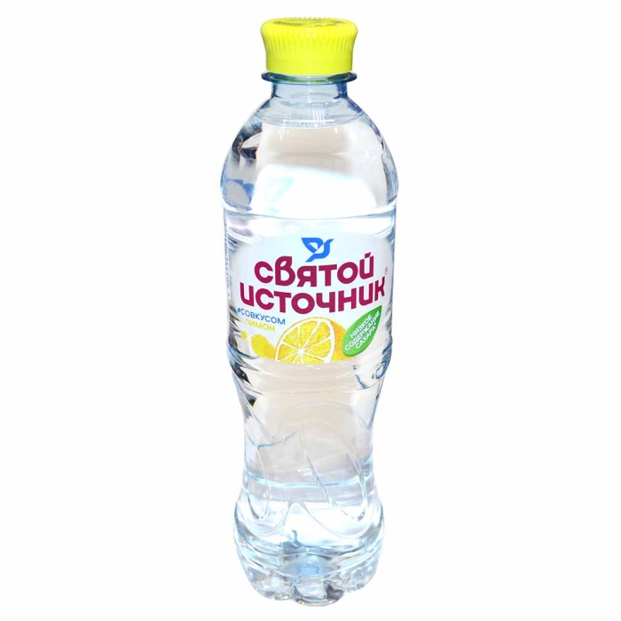Вода Святой источник лимон негаз 0,5л пэт