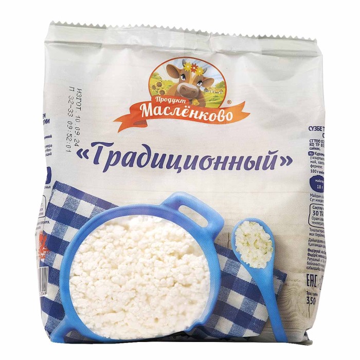 Зерно творожное Масленково 18% 350 гр м/у