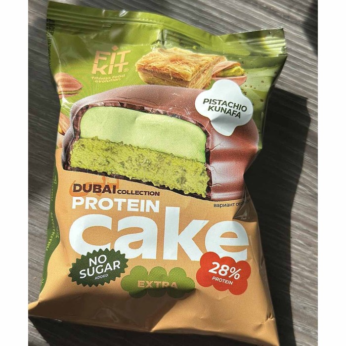 Десерт протеиновый FitKit Dubai Extra Фисташковая кунафа 50гр м/у