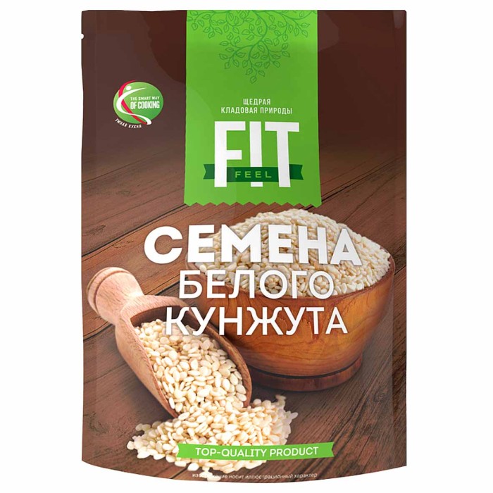 Семена кунжута FitFeel белые 150гр м/у