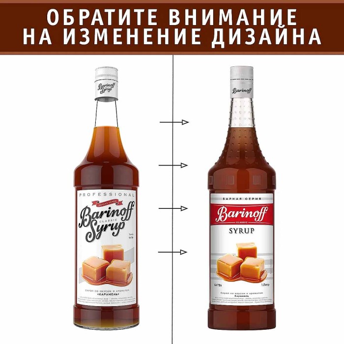 Сироп Barinoff со вкусом карамель 1л ст/б