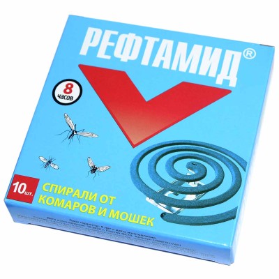 Средство от комаров Рефтамид Спирали 10шт к/у