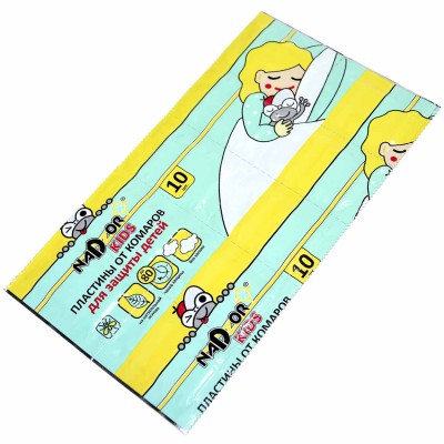 Пластины Nadzor от комаров для детей без запаха 10шт артDET005G