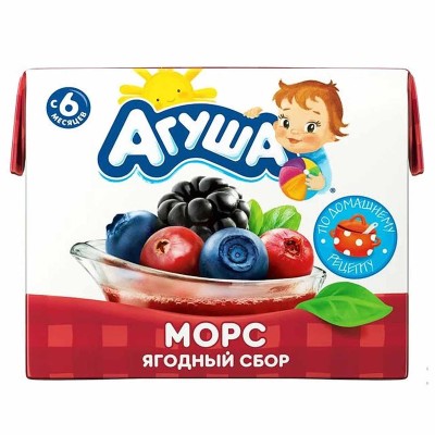 Морс Агуша ягоды лесные с 6мес 200мл т/п