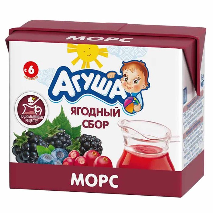 Морс Агуша ягоды лесные с 6мес 200мл т/п