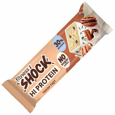 Батончик протеиновый Fitnesshock Пекан торт 30% 50гр м/у