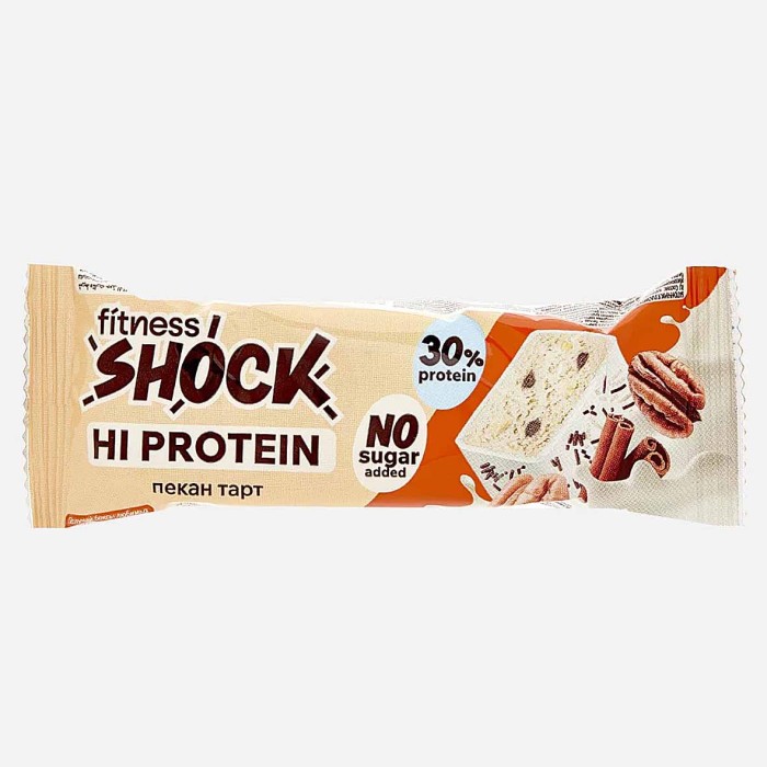 Батончик протеиновый Fitnesshock Пекан торт 30% 50гр м/у