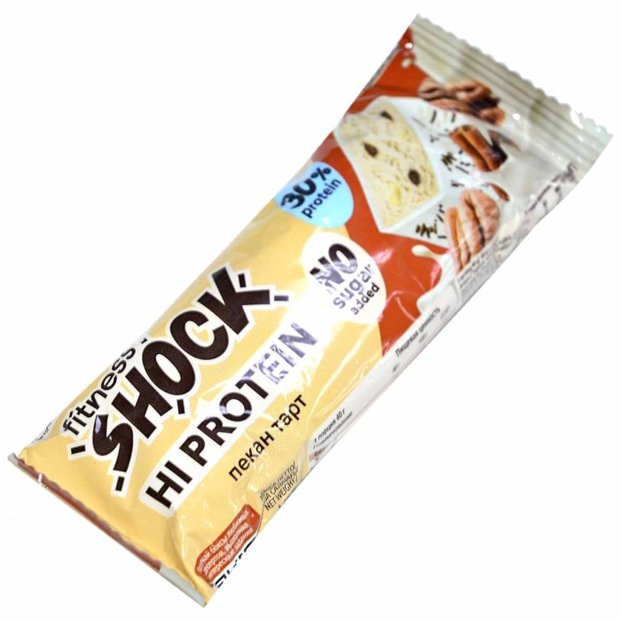 Батончик протеиновый Fitnesshock Пекан торт 30% 50гр м/у