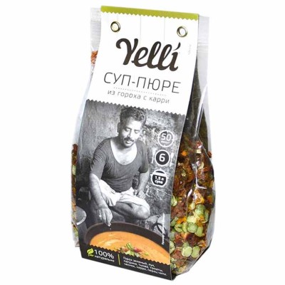 Суп-пюре Yelliиз гороха с карри 250гр м/у