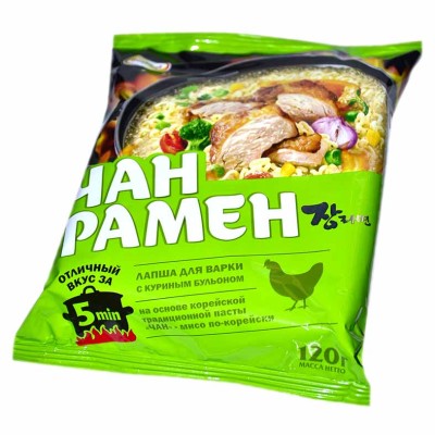 Лапша Доширак Чан Рамен с куриным бульоном 120гр м/у
